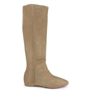 Laura-NP Tan Suede Slouchy Knee High Boots Waterproof Italian Leather 39.5 US 9